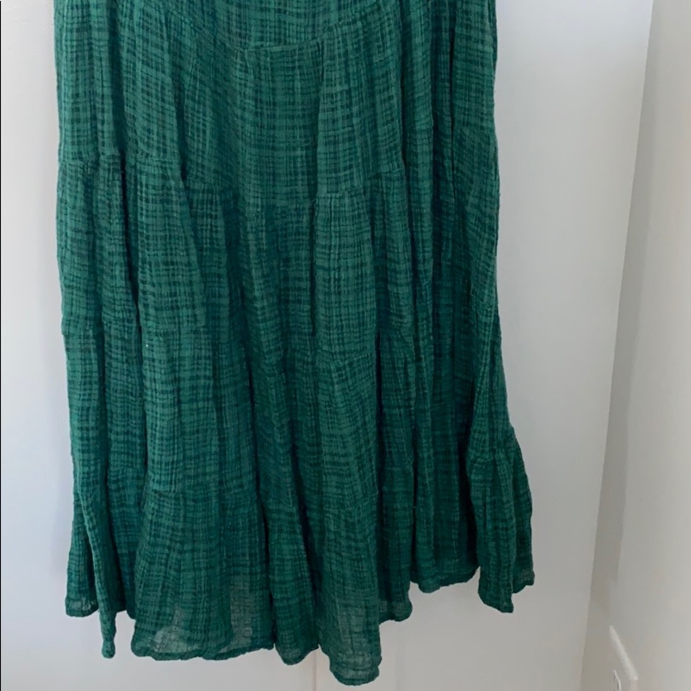 NWT Anthropologie Anaylist Green Maxi Dress M - Picture 6 of 9